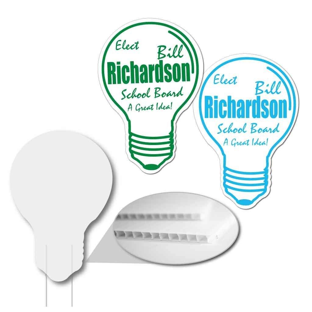 22.6"x33.5" Light Bulb Shaped Yard Sign