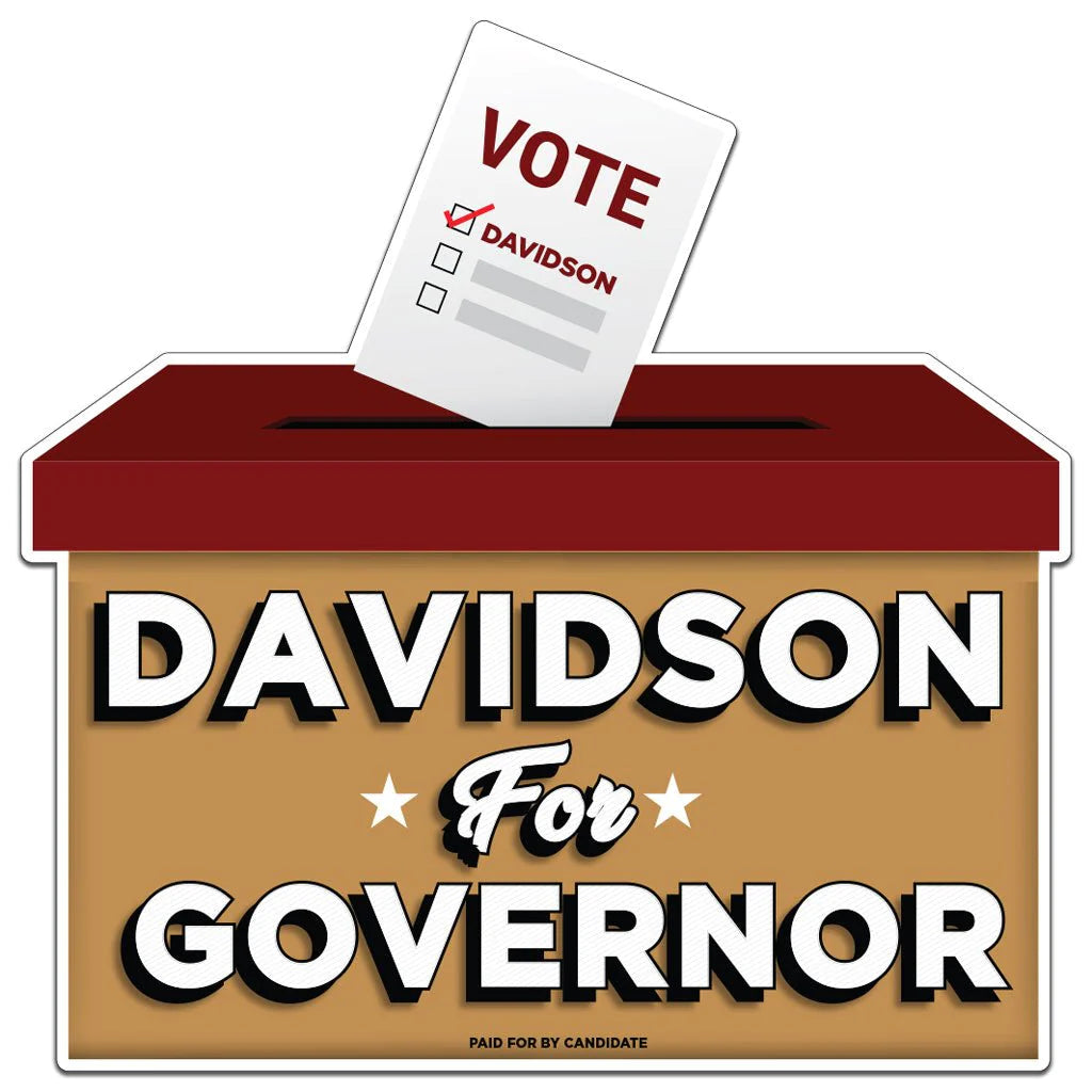 24"x24'' Custom Ballot Box Shaped Political Yard Sign