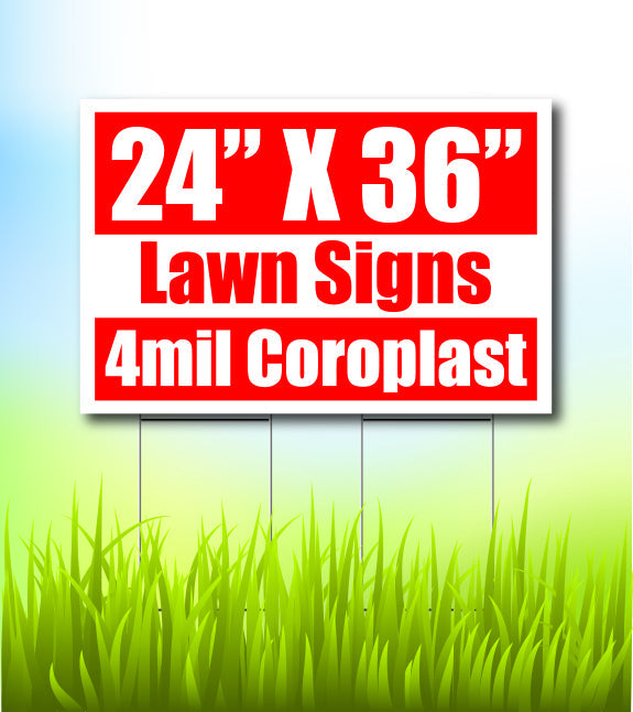 24''x36'' Custom Yard Signs