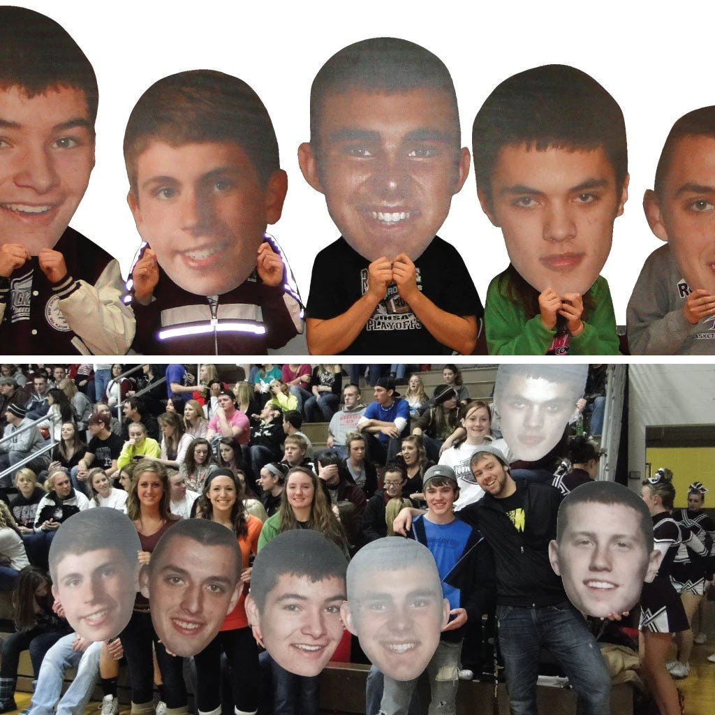 Giant Big Heads on Foamboard